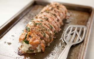 Stuffed Roasted Salmon