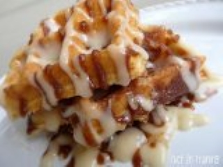 Cinnamon Roll Waffles