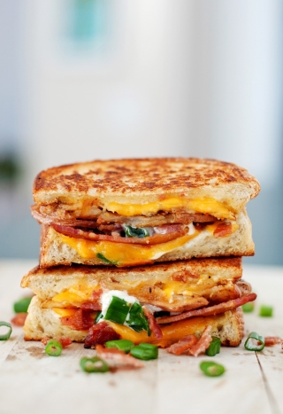 Baked Potato Grilled Cheese