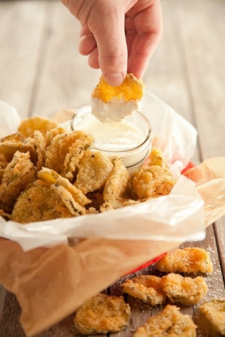 Oven Fried Pickles