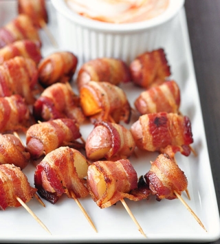 Bacon Wrapped Potato Bites
