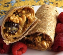 PB Granola Wraps