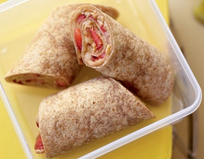 PB and Strawberry Wrap