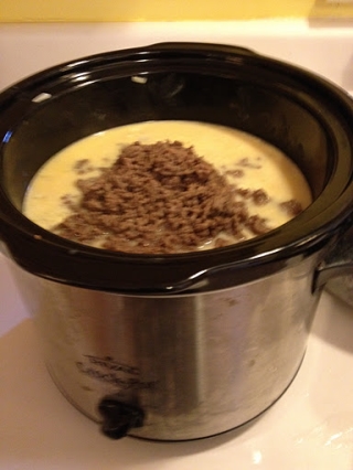 Crockpot Cheeseburger Soup