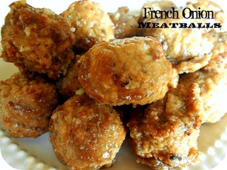 French Onion Meatballs