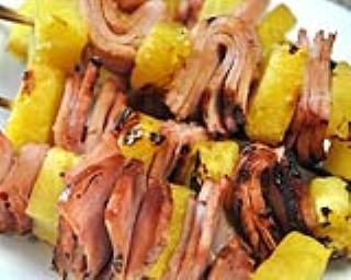 Ham and Pineapple Kabobs