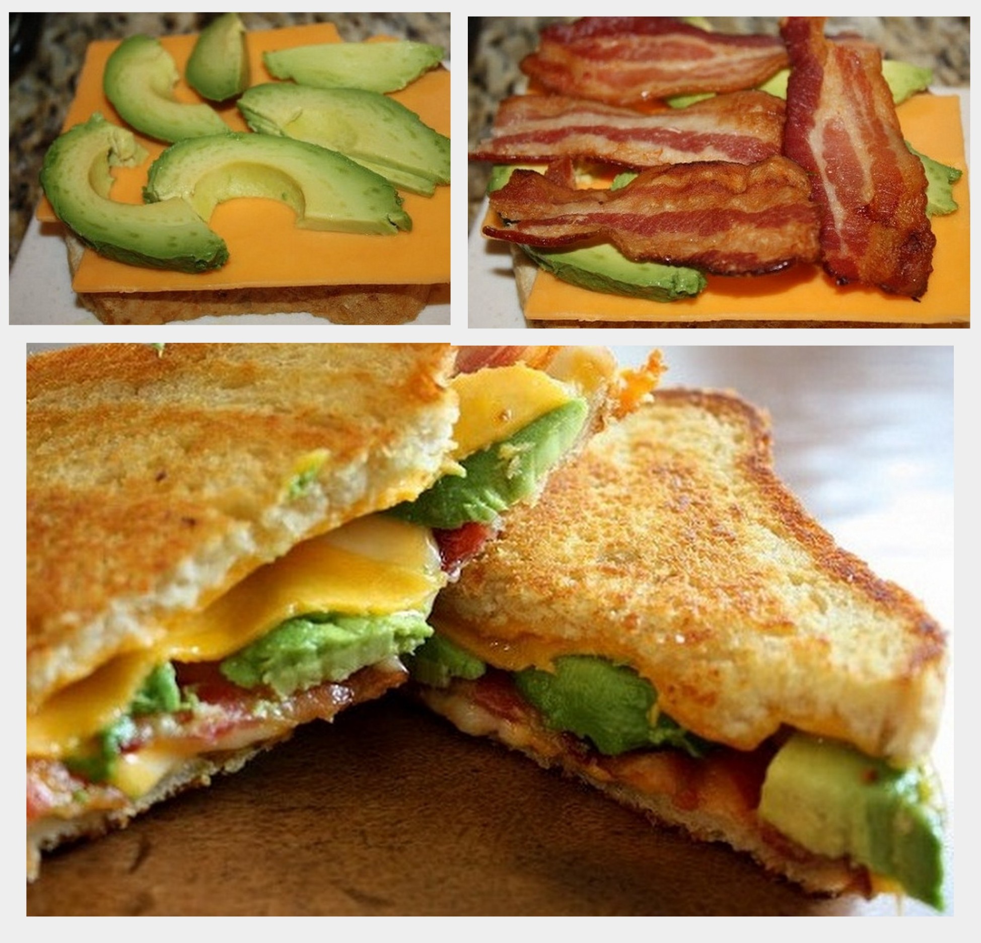 Bacon Avocado Grilled Cheese