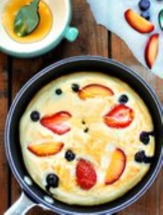 Healthier Baked Pancakes