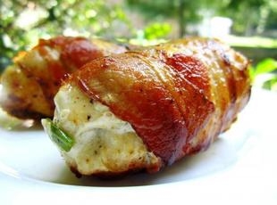 Bacon Wrapped Stuffed Chicken