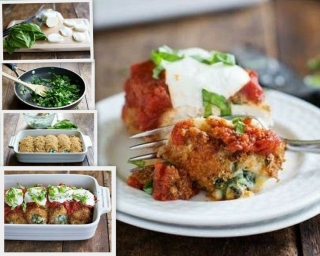 Cheesy Baked Chicken Rolls