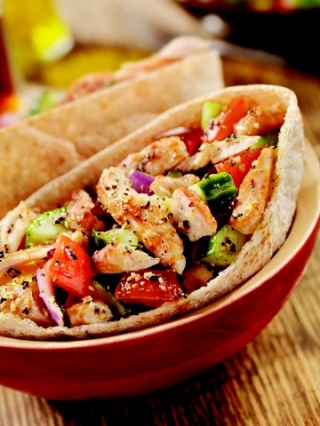 Crock Pot Greek Chicken Pitas