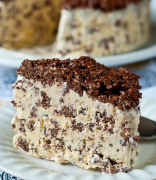 Nutella Ice Cream Crunch Cake