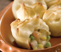 Chicken Pot Pie Wraps