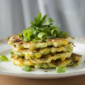 Corn and Zucchini Fritters