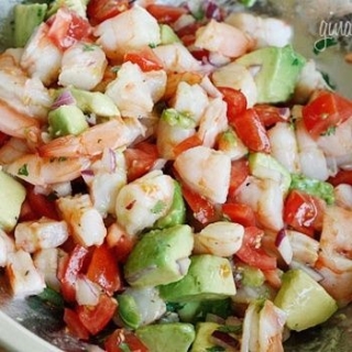 Lime Shrimp Avocado Salad