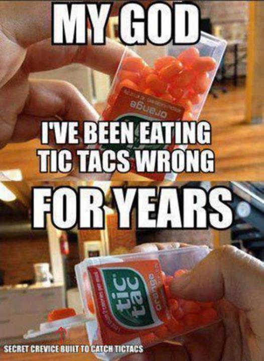 Proper way to eat a Tic-Tac