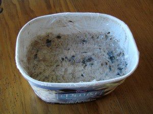 Plastic wrap over Ice Cream to save freezer burn