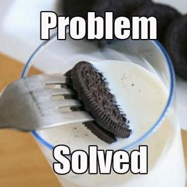 Use a fork for the whole Oreo