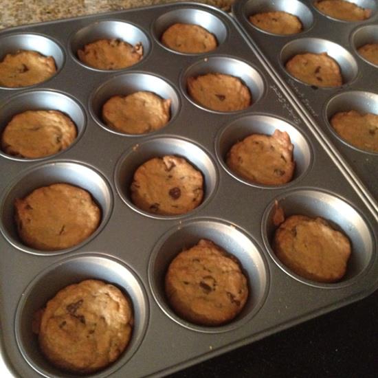Bake your cookies in a muffin tin