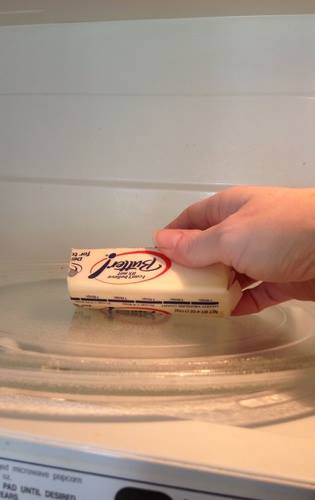 Quickly soften you butter Microwave