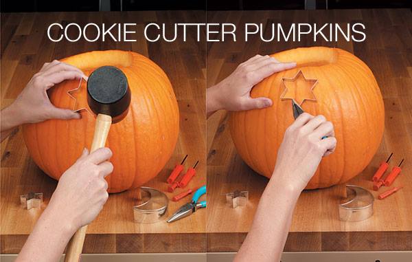 Cookie Cutter Pumpkin Carving