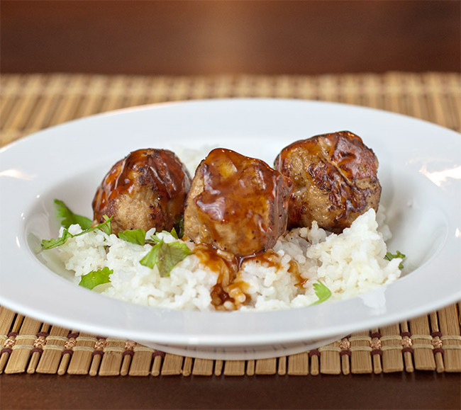 Seared Sriracha Meatballs