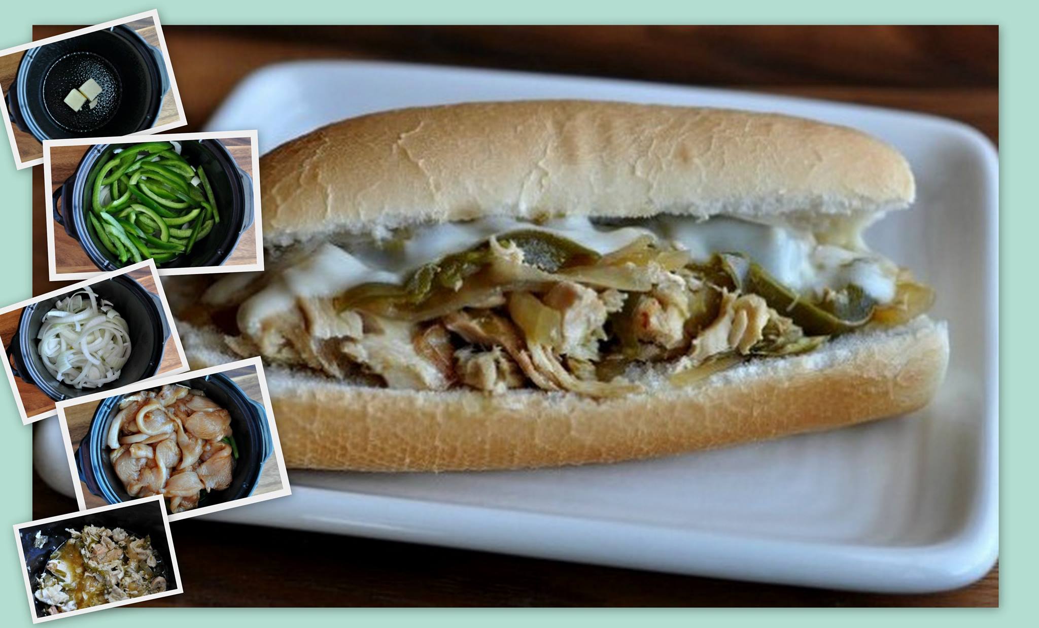 Crock Pot Chicken Philly