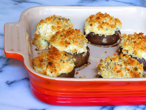 Jalapeno Popper Mushrooms