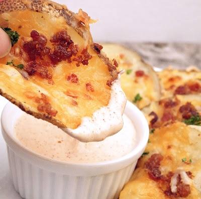 Cheesy Oven Potato Chips