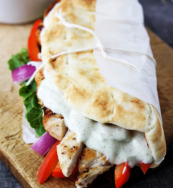 Chicken Gyro WITH Tzatziki