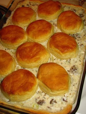 Biscuits and Gravy Casserole