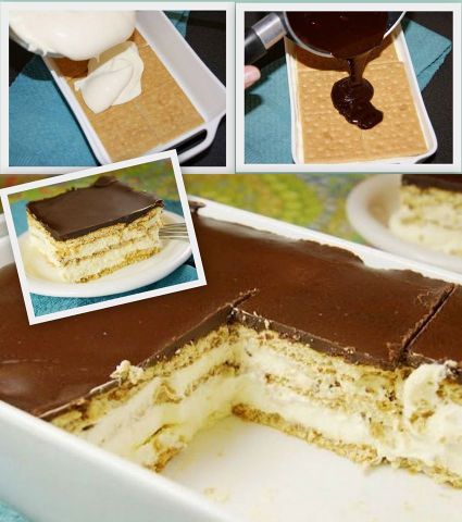 No-Bake Eclair Cake