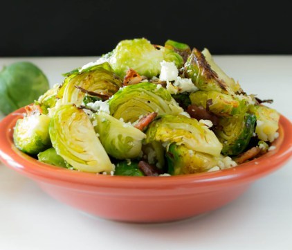 Blue Bacon Brussels Salad