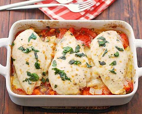 Easy Chicken Tomato Casserole