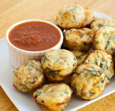 Mushroom Pizza Spin Bites