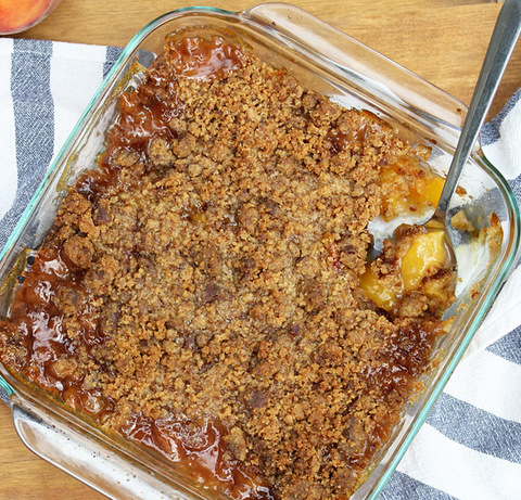 Peach Crisp with Crumble