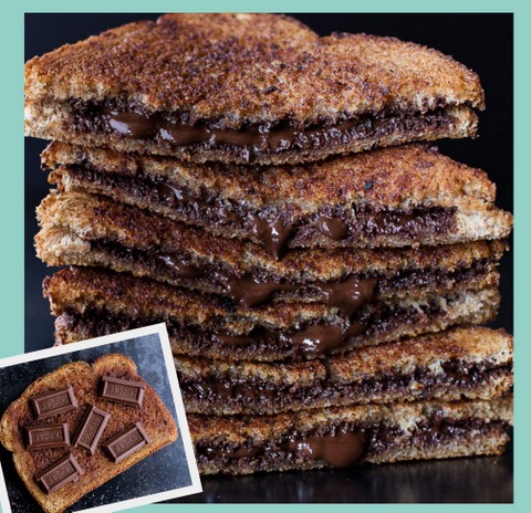 Grilled Cinnamon Chocolate Sandwich