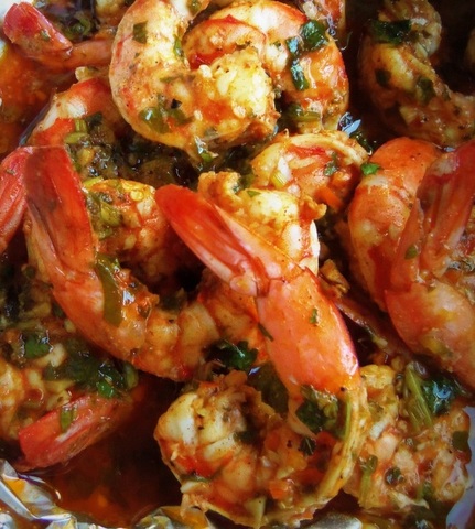 Spicy Grilled Garlic Shrimp