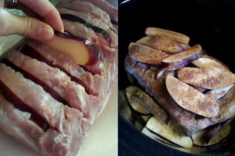 Crock Pot Apple Pork Loin