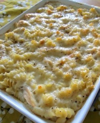 Chicken Alfredo Bake