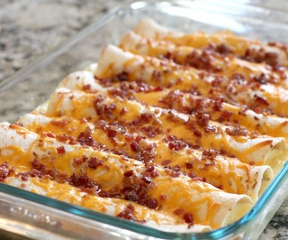 Bacon Breakfast Enchiladas