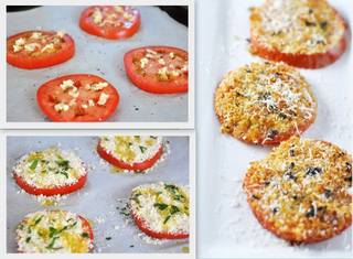 Cheesy Garlic Tomatoes