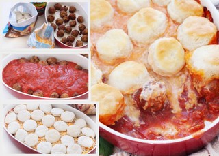 Flipped Meatball Casserole