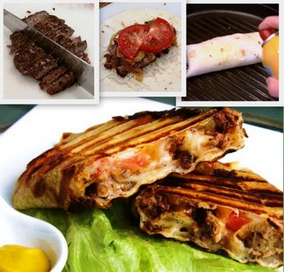 Grilled Burger Wrap