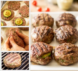 Avocado Stuffed Burgers