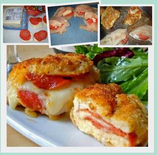 Pepperoni Stuffed Chicken