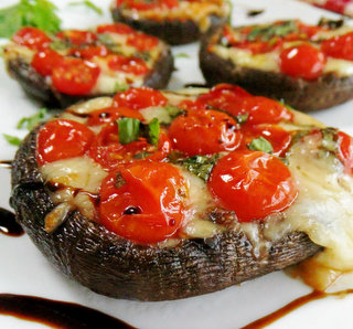 Caprese Stuffed Mushrooms