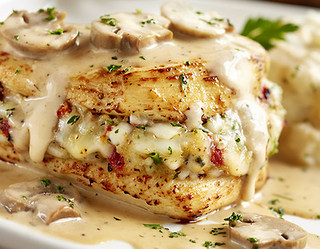 Stuffed Chicken Marsala