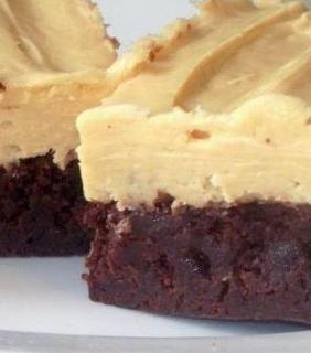 PB Frosted Brownies