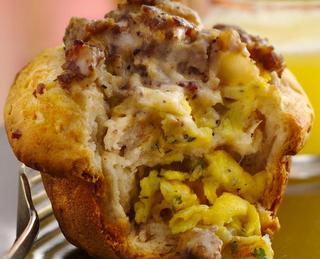 Sausage Stuffed Biscuits